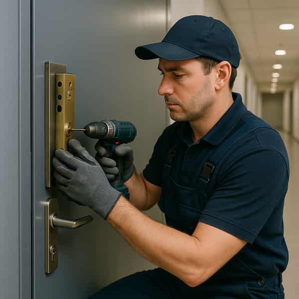 Installation serrure haute securite