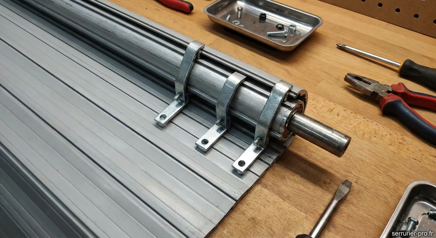 Attache tablier rigide pour volet roulant aluminium