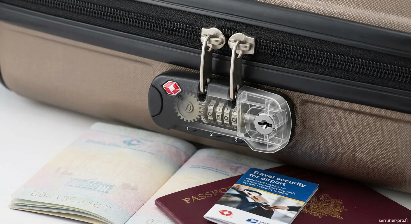 Cadenas TSA pour valise avec logo officiel Transportation Security Administration