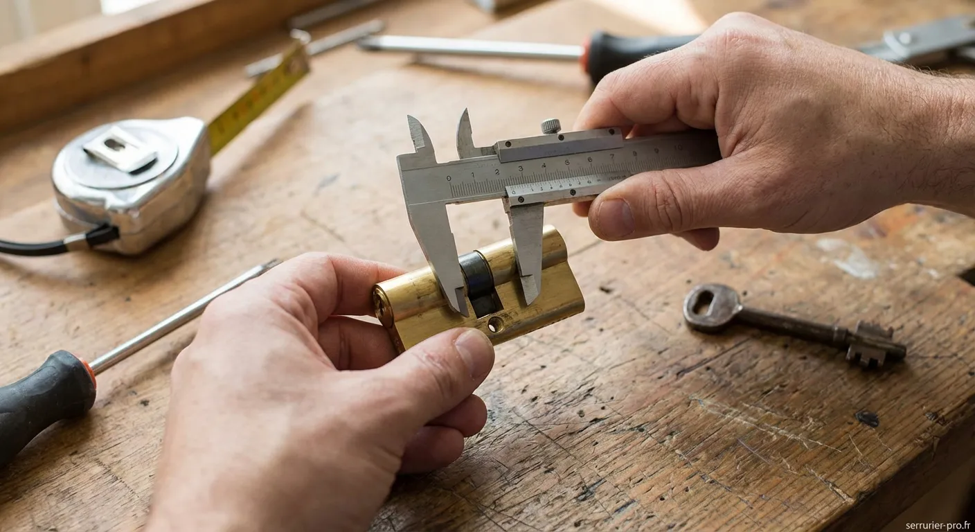 Technique pour mesurer cylindre serrure