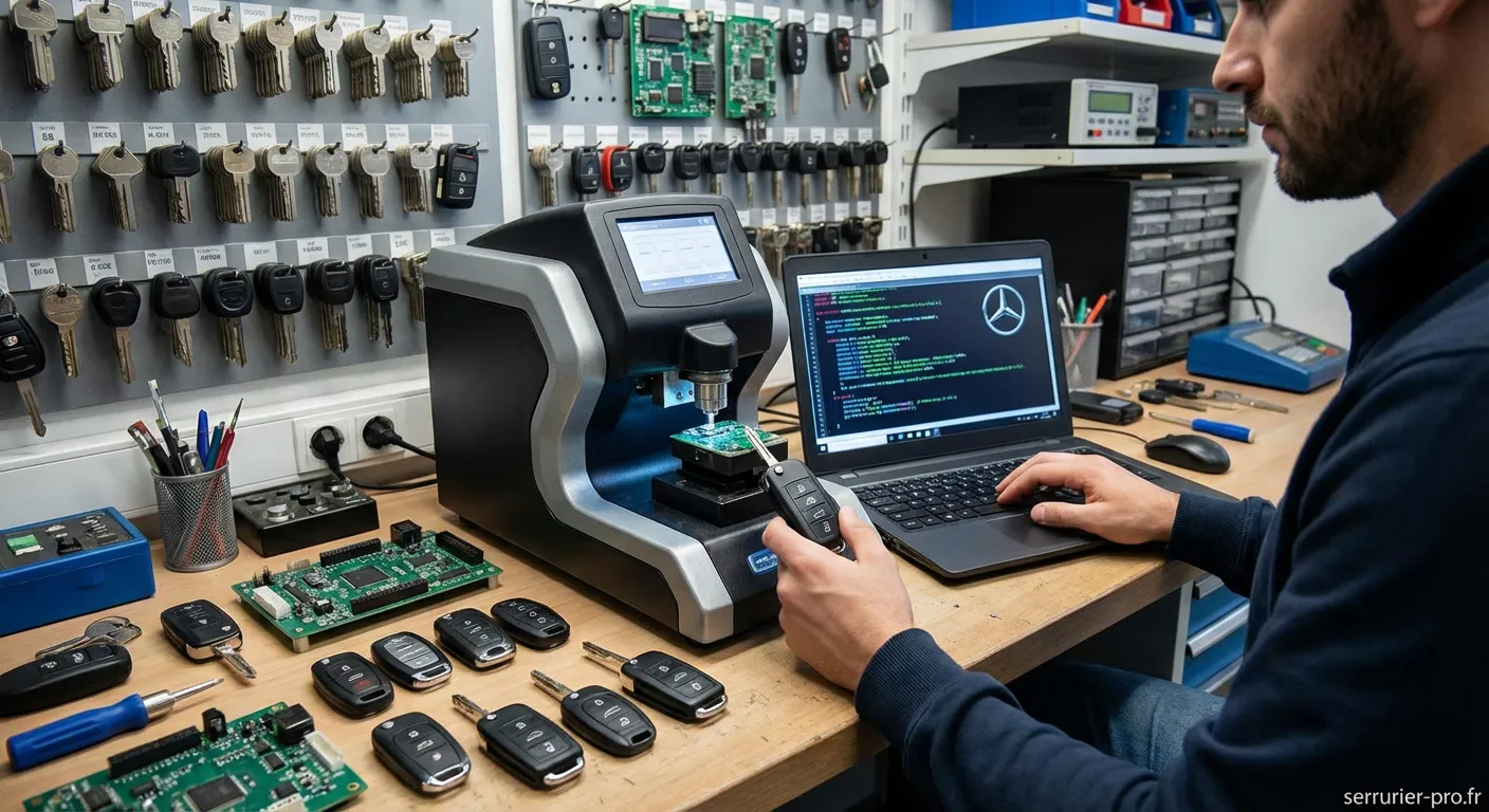 Machine professionnelle pour programmation de clés automobiles