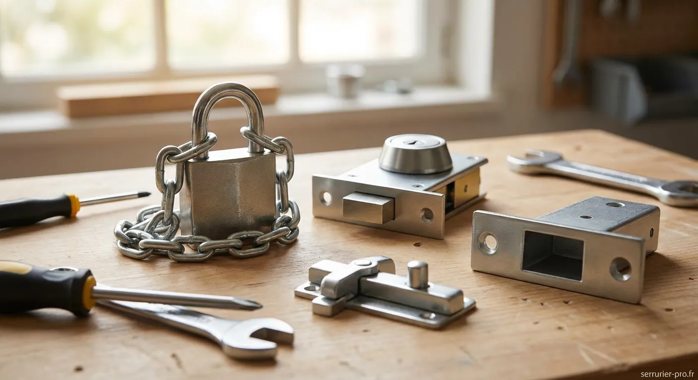 Porte d'entrée équipée d'une protection mécanique de base renforcée