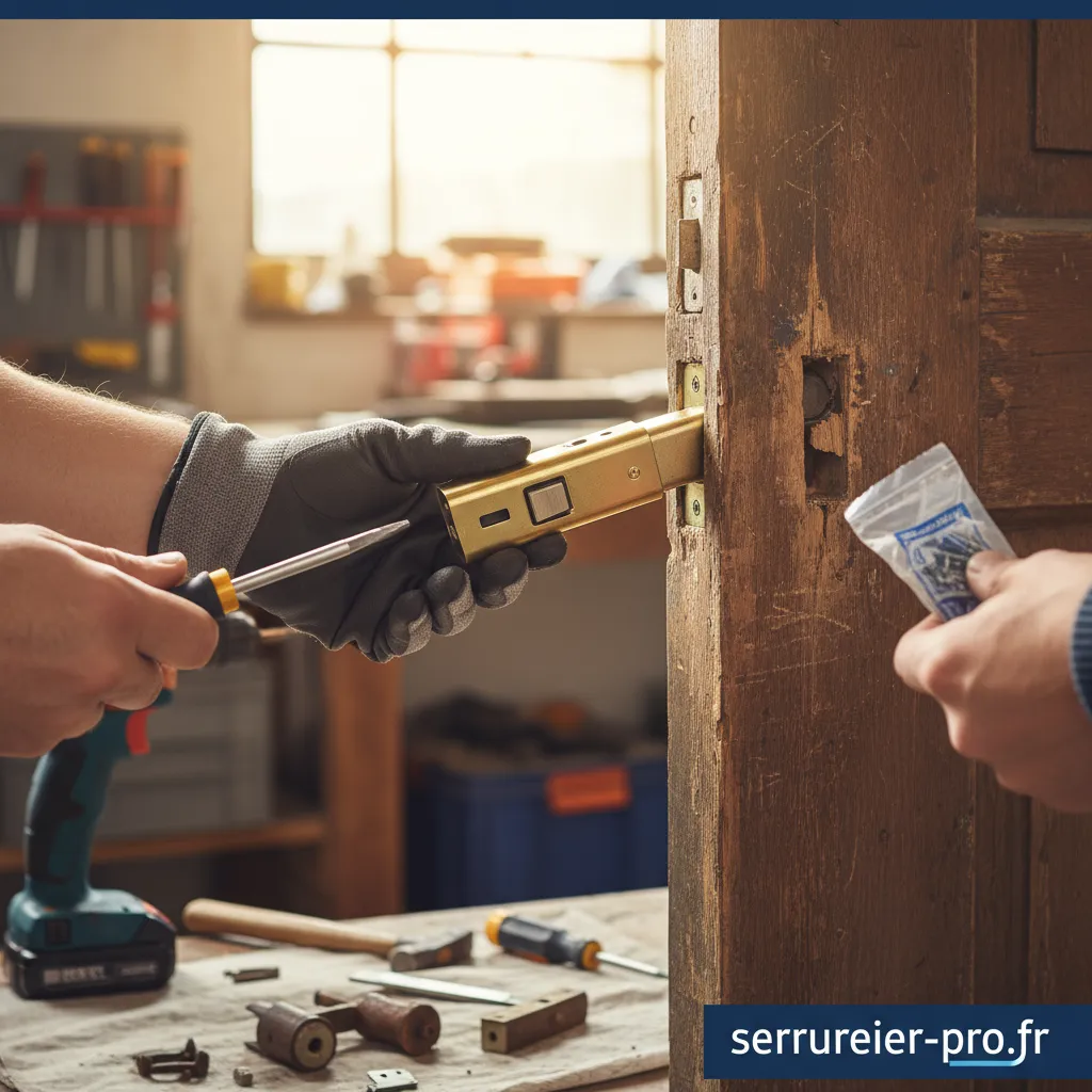 Outils et étapes pour remplacer une serrure à mortaiser