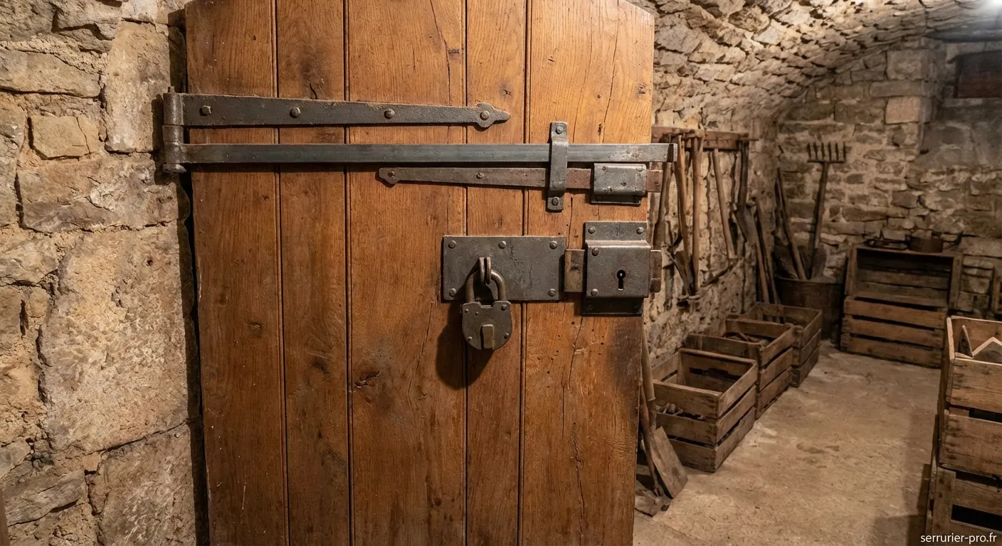 Porte de cave blindée métallique sécurisée